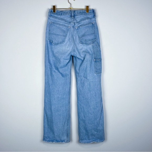 Abercrombie & Fitch Curve Love The 90s Relaxed Jeans High Rise Carpenter Size 25 - Picture 9 of 11